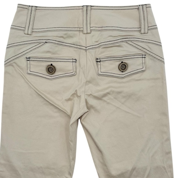 Cache Early 2000s Khaki Cropped Slim Fit Low Rise Decorative Pants Size 2 NWOT - Picture 5 of 10